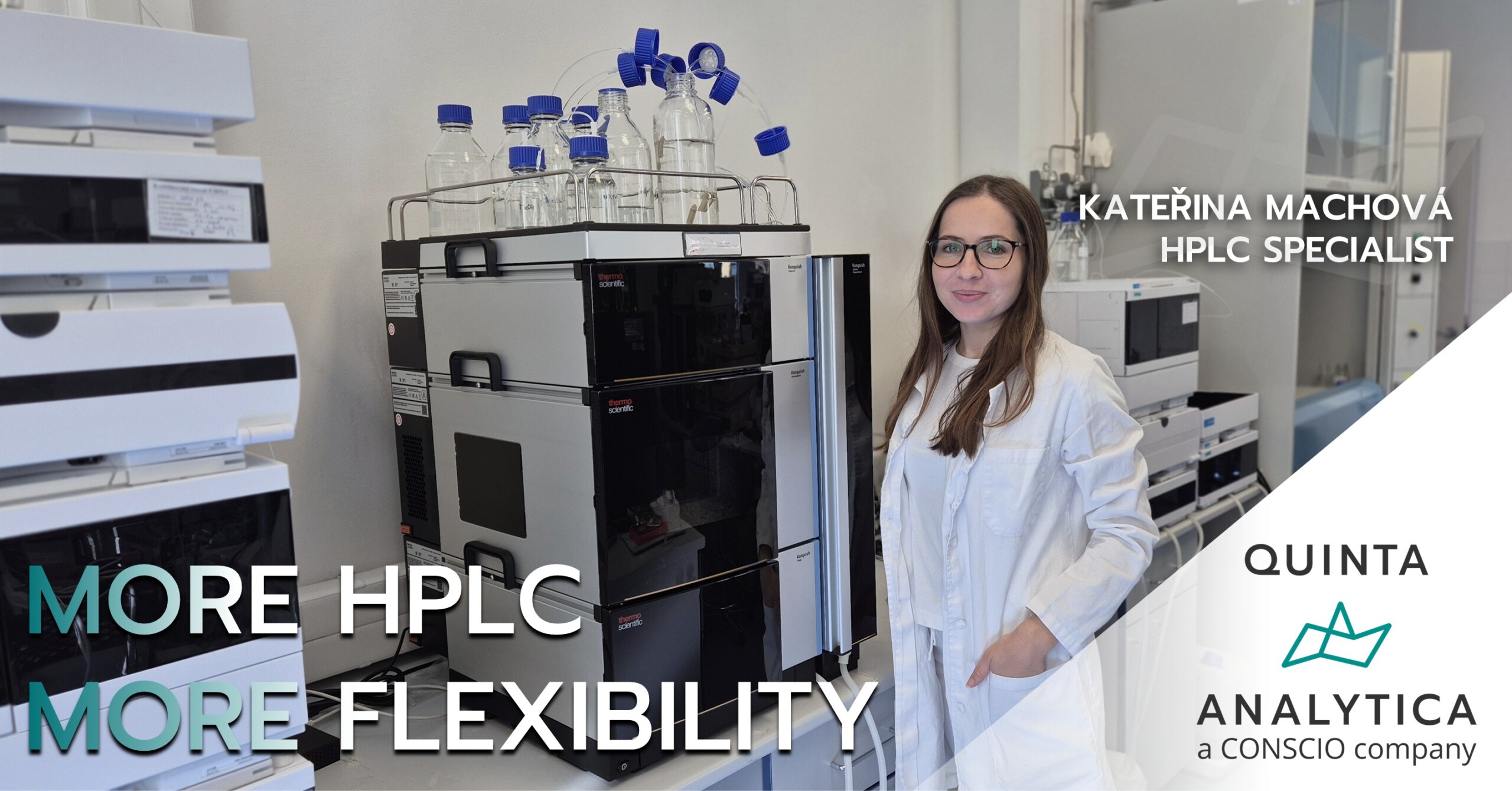 New Thermo Scientific Vanquish Core HPLC system for pharmaceutical analysis at Quinta-Analytica